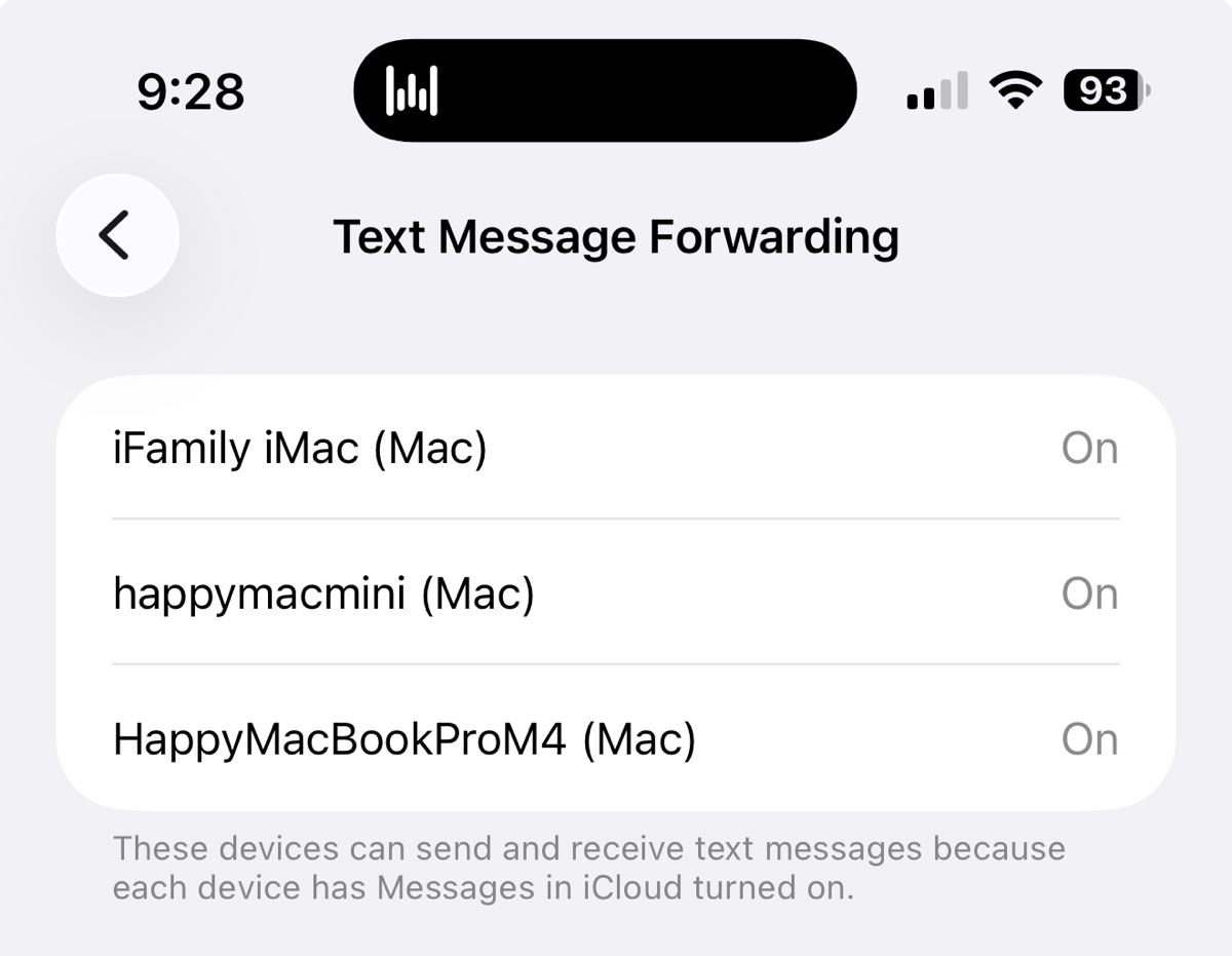 Text Message Forwarding στο iPhone — ενεργοποίηση SMS forwarding προς τον Mac